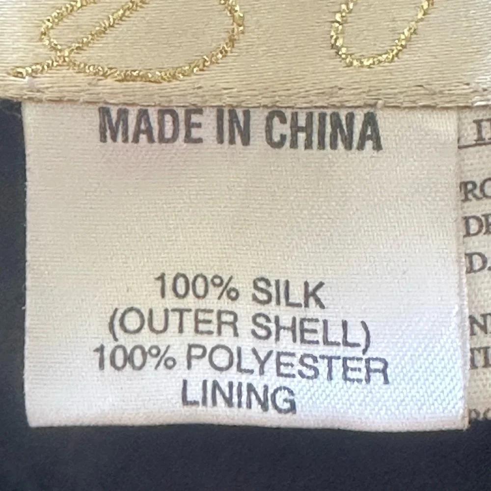 STEPHEN YEARICK Black 100% Silk Beaded Halter Gown Dress Size 6 Couture Pageant - Picture 15 of 17